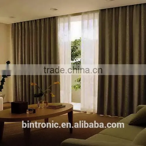 Bintronic Interior Window Covering Screw Rod Driven Electric Track Of Electric Remote Control Curtains photo-2