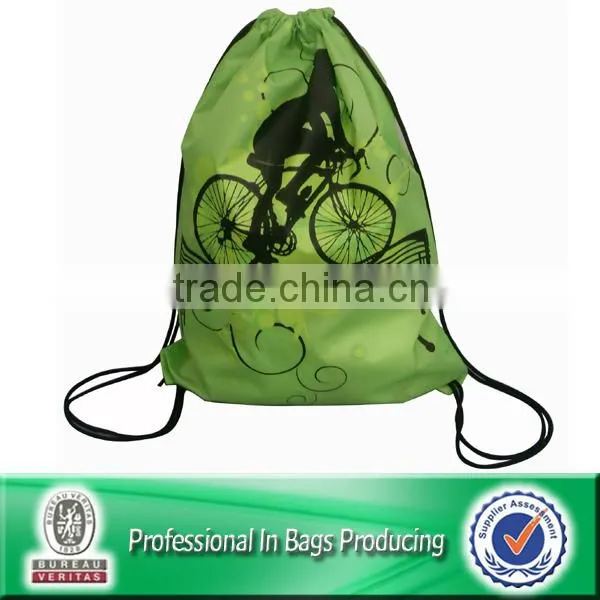 Small 210d Nylon Mesh Draw String Backpack Sport Sack photo-2
