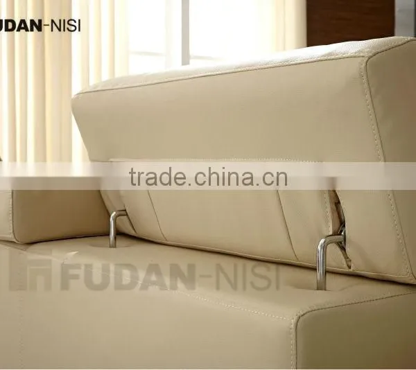 Corner Sofa Bed With Storage FM175 L Shape Leather Adjustable Headrest Sofa photo-4