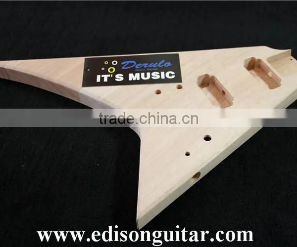 DIY Electric Guitar Kits Solid Mahogany Body Bolt On MX-013 photo-5
