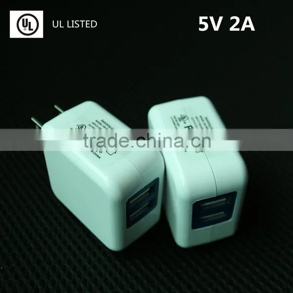 2016 New Design 5V 2A 2 USB Port Travel Adapter USB With Cheap Price photo-5