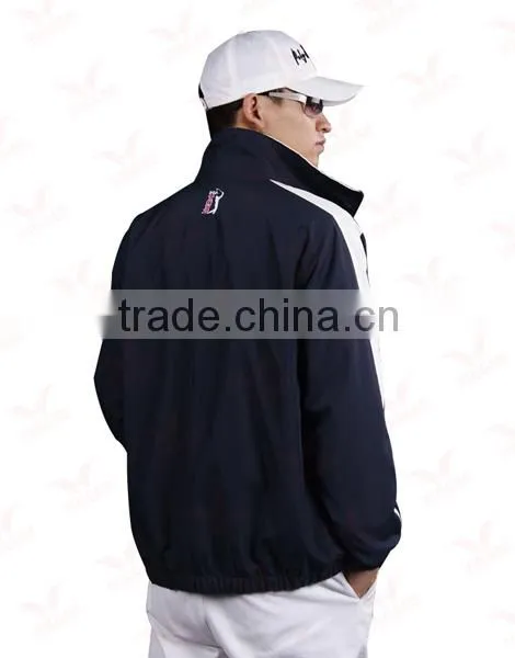 Customized Nylon Waterproof Material Men's Long Sleeves Golf Jacket photo-3