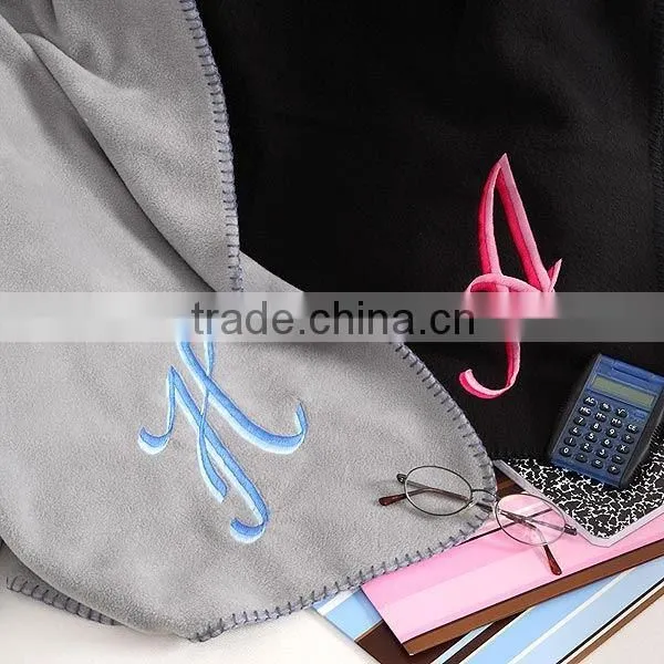 Fleece Blanket/polar Fleece Blanket With Embroidery