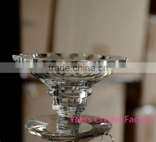Glass Votive Candelabra Wedding Decorations Tall Crystal Candelabra Flower Arrangements Crystal Tea Light Holder photo-5