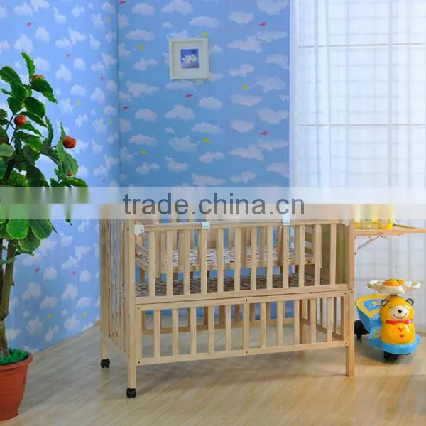 Multifunction Wooden Baby Bedding Approved FSC