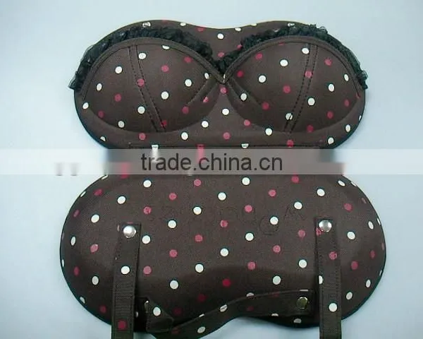 GC-Fashion Good Shaped Denim Fabric Custom Eva Bra Bag for Lady photo-3