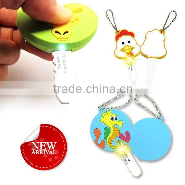 High Quality Promotional Pvc Led Keyring