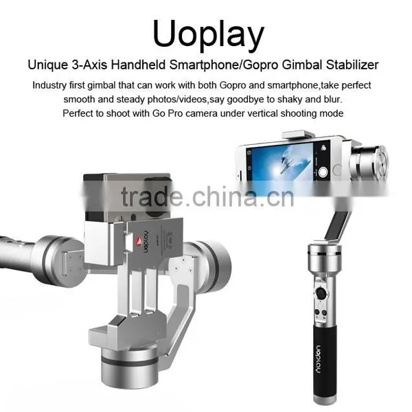OFFICAL Aibird Uoplay 3 Axis Smartphone Gimbal Video Camera Stabilizer With RC Radio Controller Bluetooth Connection Module photo-4