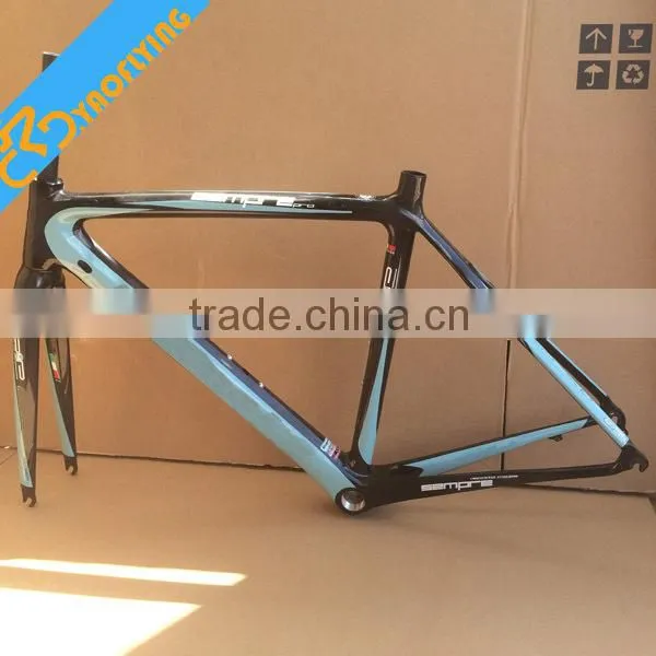 Hot Selling 2015 New Carbon Fiber Frame Road Bike no Brand Bicycle Carbon Frame Painting Black Colors photo-6
