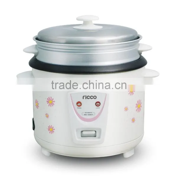 1.8 Liter Cheap Price Cylinder Rice Cooker With Beautiful Flower Tinplate Housing photo-3