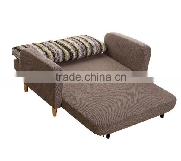 Boreal Europe Style or Rural Style Fabric Sofa Bed Design With Solid Wood