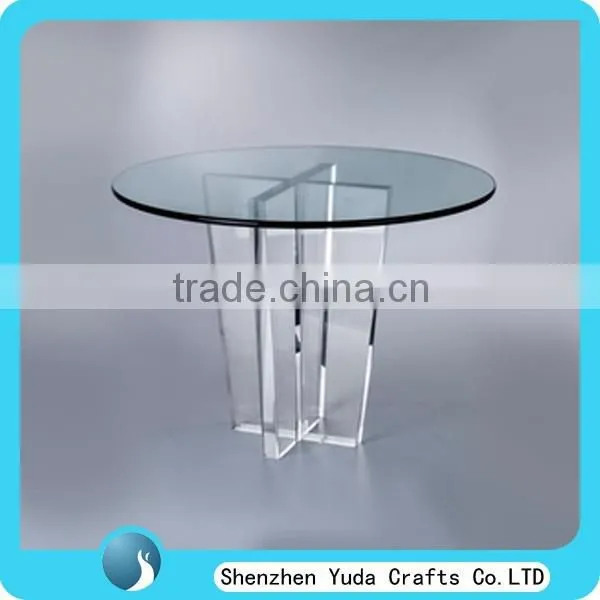 Acrylic Material Office Occational Table Desk U Shaped Clear Acrylic Table photo-6