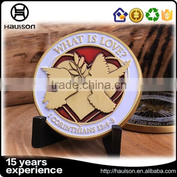 Commerative Odd Shape Brass Material Pure Silver Plating Soft Enamel Custom Souvenir Metal Embossed Challenge Coin photo-6