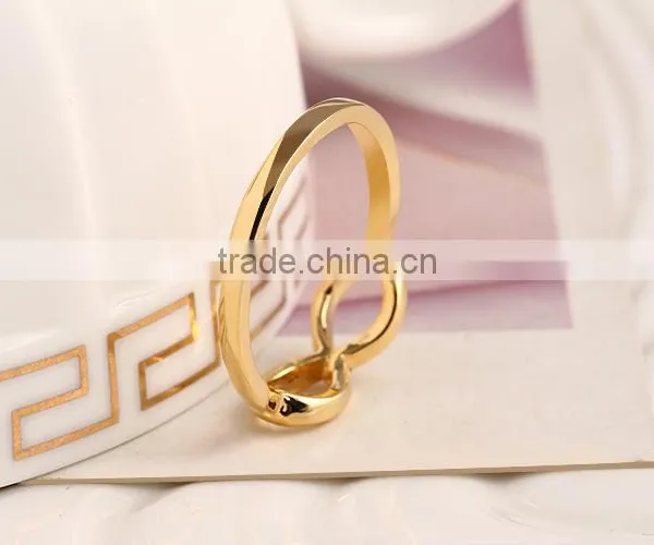 Alloy Plated Girl's Lovely Jewelry Bowknot Rings Gold photo-4