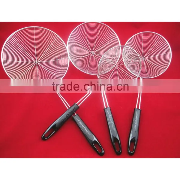 With Plastic Handle Large Colander Line Filter Stainless Steel Mesh Strainer photo-4