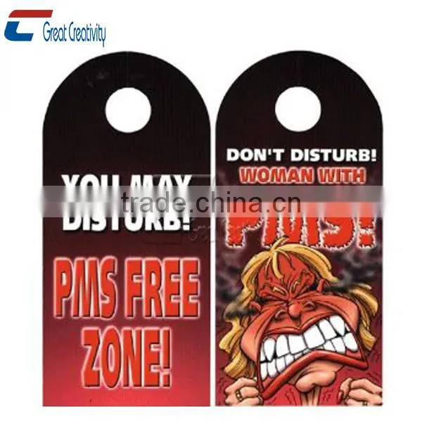 Custom Size Plastic PVC Door Hanger for Event/ Hotel/ Restaurant photo-2