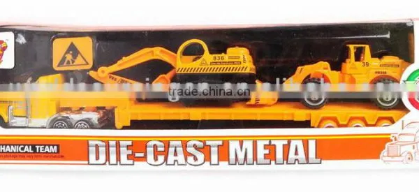 2014 BEST SELLING DIE-CARST METAL MECHANICAL TEAM CAR EXCAVATOR DIGGING MACHINE TOY