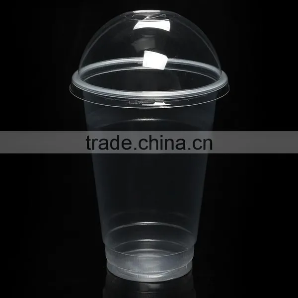 500ml Disposable Plastic Round Lid Milk Tea Cups With Customer Logo photo-5
