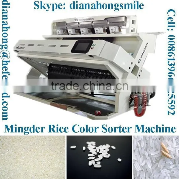 CCD Rice Color Sorter Machine, The Newest Mingder 320 Channels LED Rice Color Sorter photo-3