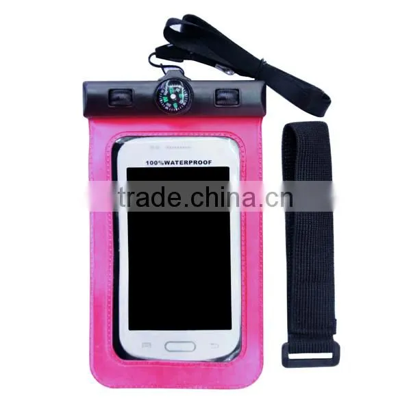 Hot Selling PVC Summer Swimming Mobile Phone Waterproof Bag, Universal Compass Waterproof Pouch For Smartphone 5.8" photo-4