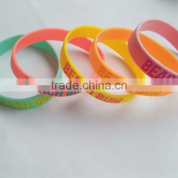 Printed Silicone Wristband With Color Filled for Promotional Gift photo-5