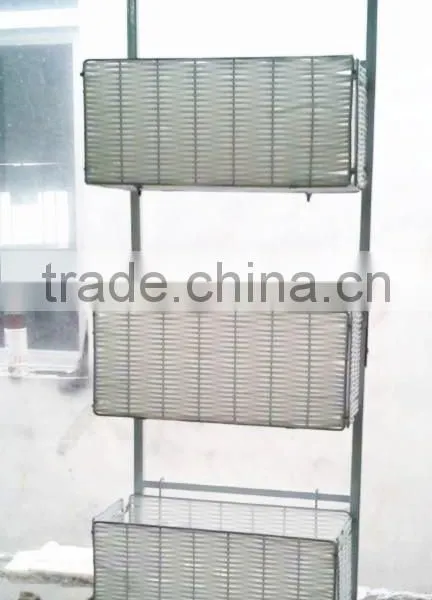 3 Tiers Over the Door Plastic Basket Storage Set Hanging Storage Basket photo-3
