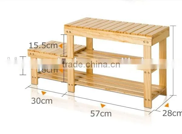 Simple Wooden Shoe Rack photo-2