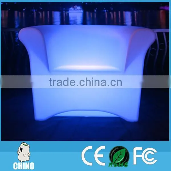 Restaurant Furniture LED Sofa With Table Big Sofa With Chair photo-2