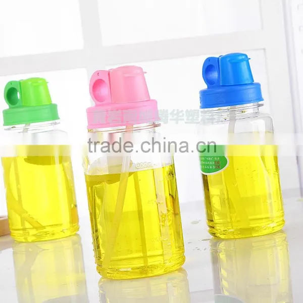 Pink Lid Plastic Baby Bottle Eco-friendly Clear Baby Bottle With Straw photo-2