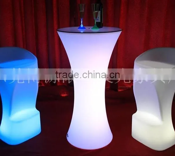 Colorful Plastic Rotational Led Chair/led Bar Chair/club Cocktail Table photo-3