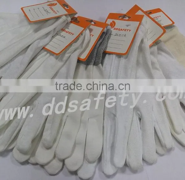 DDSAFETY High Quality Blue Cotton Working Safety Gloves photo-2