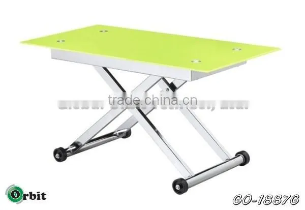 Modern Designs Metal Center Table, Stainless Steel Folding Dining Table photo-6
