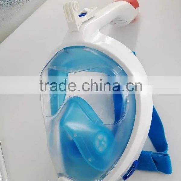 Full Face Snorkel Mask 2.0,2017 New Foldable Full Face Snorkeling Adult Scuba Diving Mask With Detachable GoPro photo-3