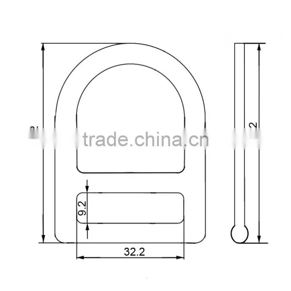Hot Forged Steel D Ring For Safety Connection photo-2