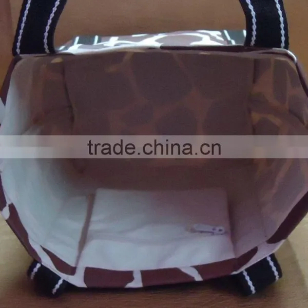 Giraffe Texture Print Canvas Bag for Shopping - Exclusive Animal Print Bag photo-2