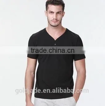 Factory OEM V-neck White T-shirts Wholesale ,summer Running Men Gym Sexy Short Sleeve v Neck t Shirts photo-2