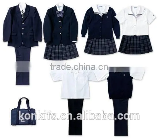 2017 Custom Logo Wholesale Cheap Primary School Uniform Skirt Suits photo-6