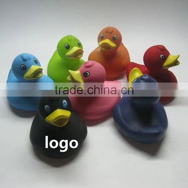 Wholesale Promotional Black Rubber Duck With Logo Imprint , Floating Black Duck, Baby Black Bath Duck Toy photo-3