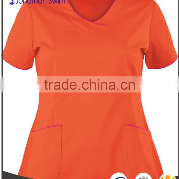 2017 Fashion V-neck Women Design Design Hospital Scrubs Uniforms photo-4