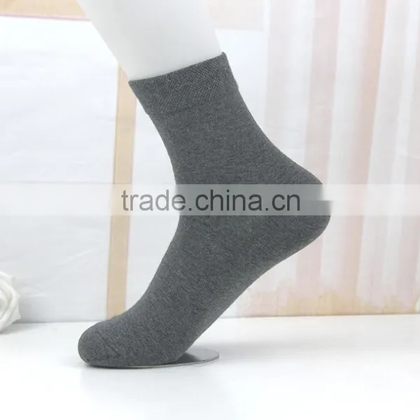 Zm40615b Pure Color Men Cotton Stocking Man Fancy Business Socks photo-2