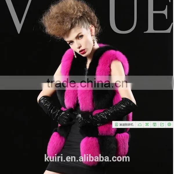 New 2016 Fashion Autumn Winter Coat Warm Women Fur Coat Faux Fox Fur Vest High-Grade Jacket photo-2