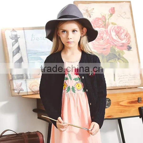S60705B 2017 New Casual Style Girls Cardigans Sweaters O-Neck Long Sleeve Girls Cardigan Sweater photo-2