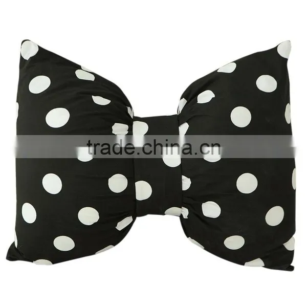 S17024A Lovely Stripe Bow Children Kids Car Pillow Cushion photo-3