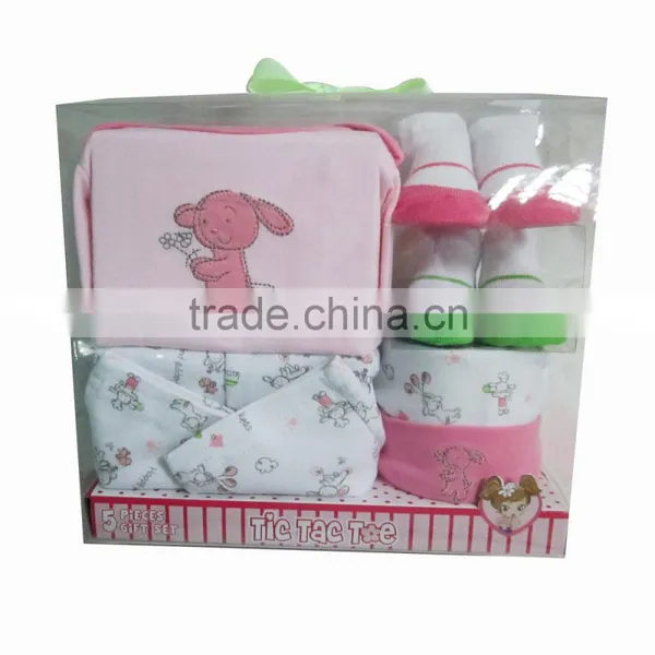 Wholesale Baby Clothes 5pcs Gift Set 100% Cotton Baby Cloth Baby Dress photo-2