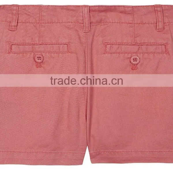 High Quality Solid Colored Belt Loop Boys Denim Shorts Made of Twill photo-5