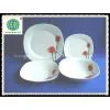 19pcs Square Porcelain Decal Dinnerware Sets photo-2