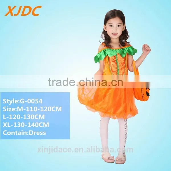 Fashion Baby Halloween Holidays Lace Tutu Pumpkin Costume for Girl photo-4