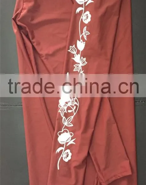 Beauty Floral Printed Islamic Swimsuit for Woman photo-4