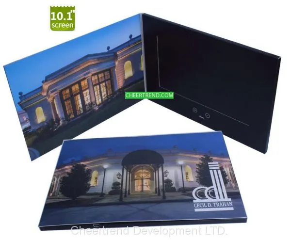 Rechargeable LCD Video Brochure , Video In Print Brochure For Advertising photo-5