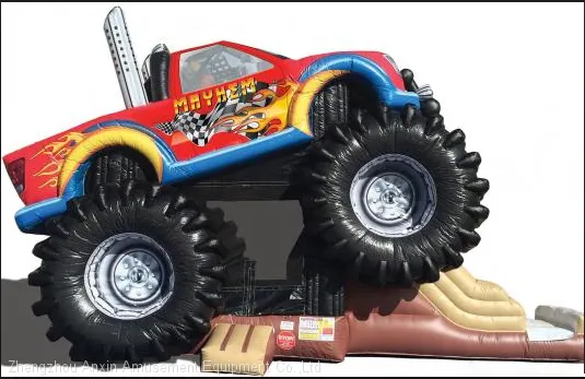 High Quality Monster Truck Combo Bounce House Slide Combo for Birthday Party photo-2